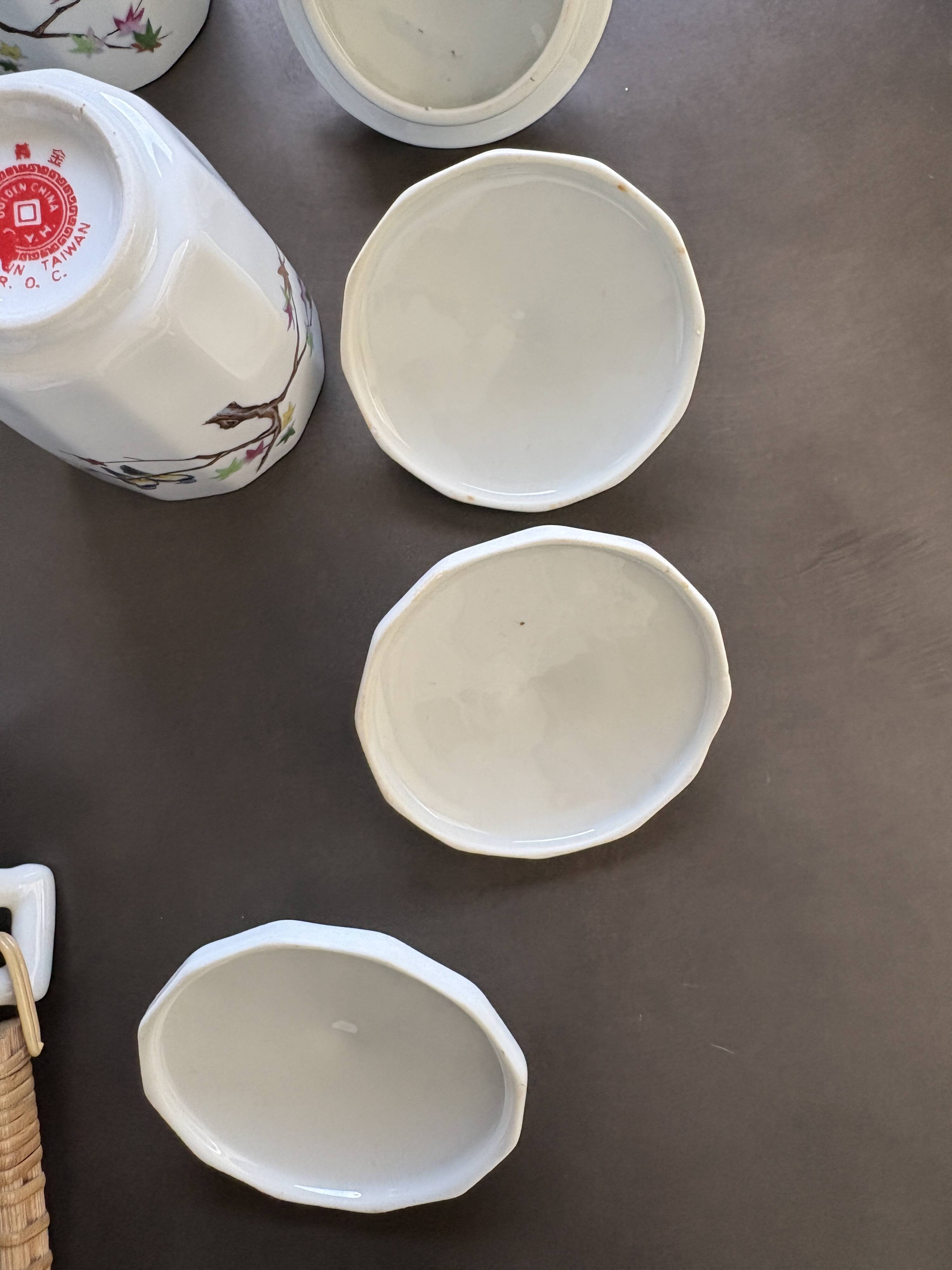 Antique Asian porcelain tea or coffee set