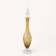 Carafe italienne en verre jaune années 60