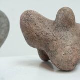 Pair of ceramic sculptures