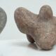 Pair of ceramic sculptures