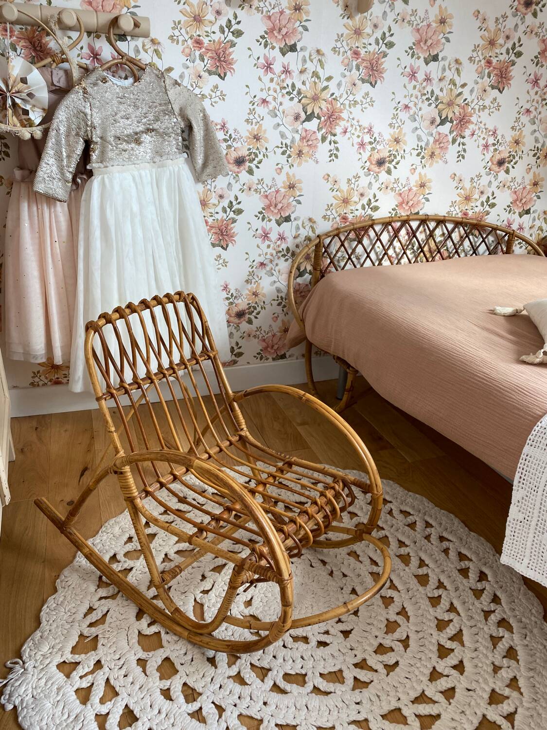 Rattan rocking chair