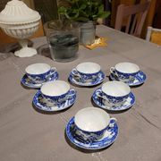6 tea cups with saucers - Japan - antique