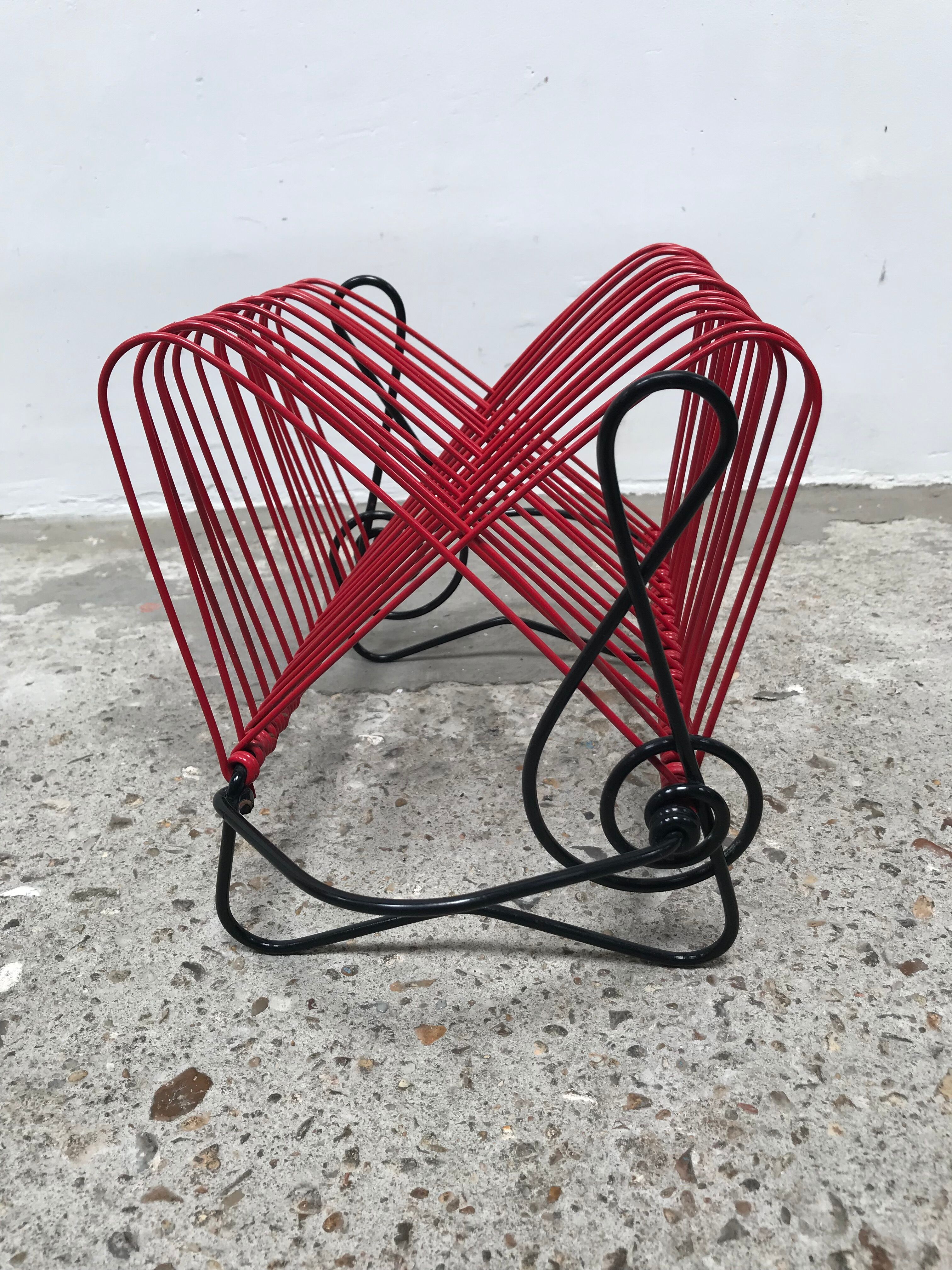 Scoubidou vinyl record holders