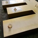 Golden sign letter E