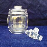 Vintage Baccarat crystal barrel bottle