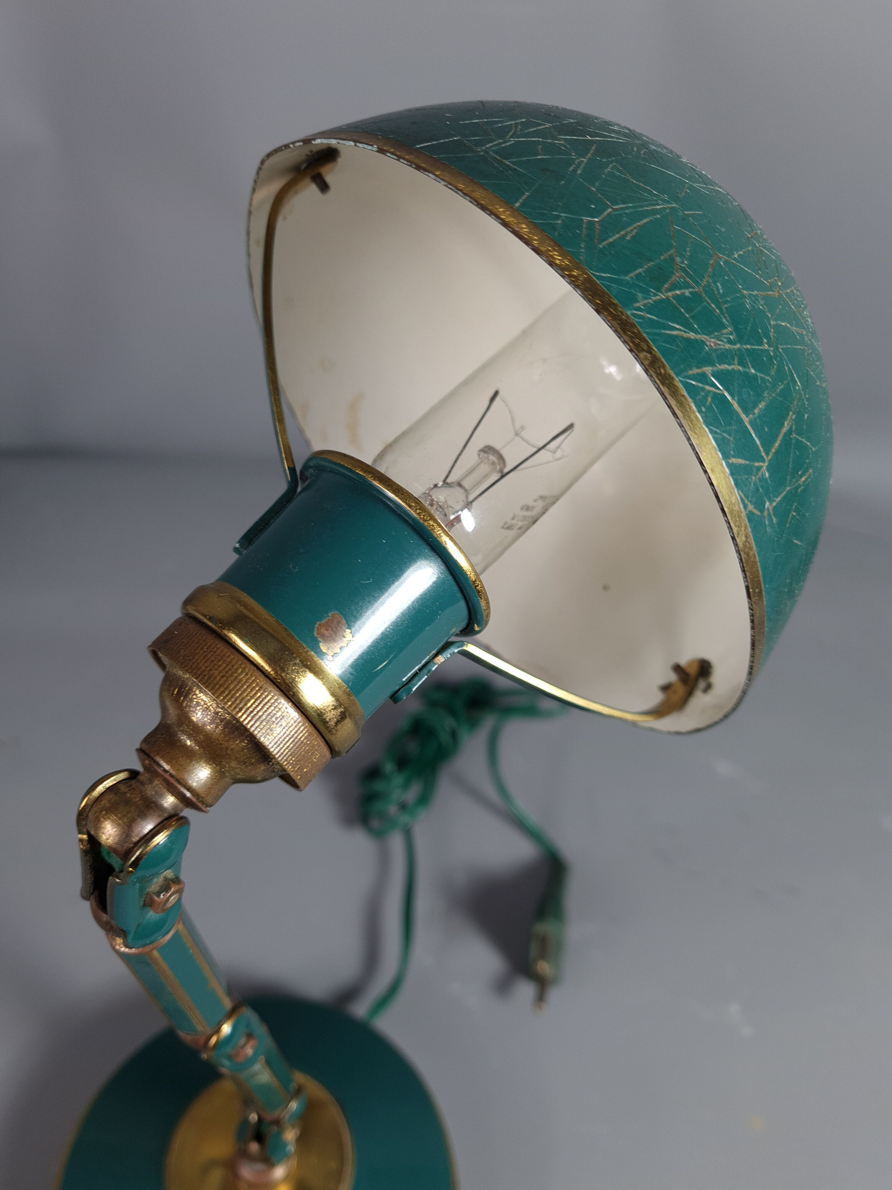 Articulated lamp to lay in bronze lay brass 1950