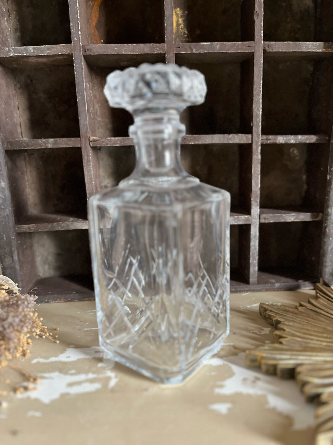 Crystal whisky decanter