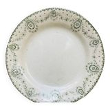 Flat ironstone plate from Creil & Montereau
