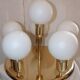 Ceiling lamp 6 opaline globes 1980