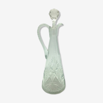 Piramide carafe in cut crystal Val Saint Lambert, circa 1900