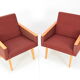 Paire de fauteuils design du milieu du siècle, années 1960.