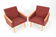 Paire de fauteuils design du milieu du siècle, années 1960.