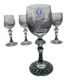 5 crystal glasses from Zawiercie