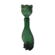Glass bottle representing a cat , Empoli Italy 60s