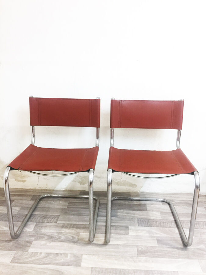Pair chairs modernism 1970