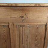 Striped pine office counter