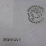 Round hollow serving dish from the Céranord St amand factory, Monique model