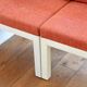 Set armchairs with dinners Restoration cubic shape Modular vintage 1980s