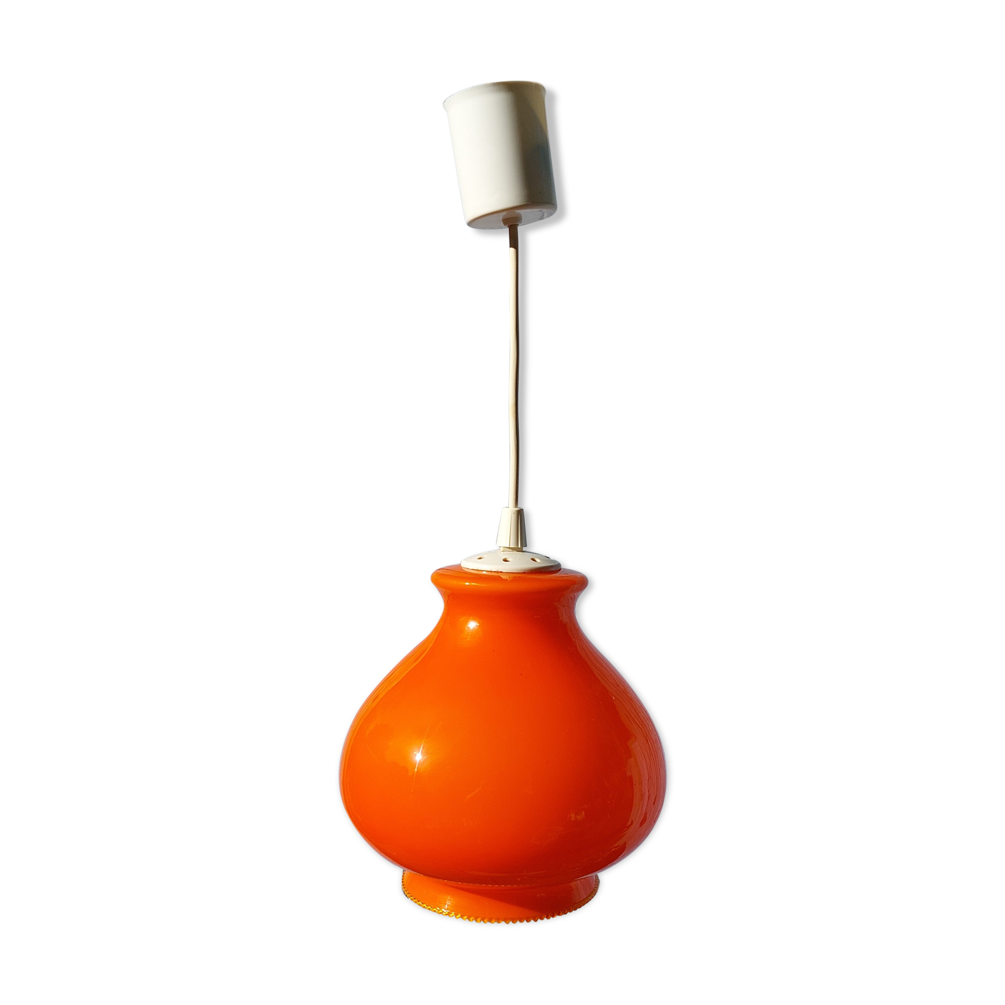 Hanging opaline orange