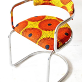 Chaise tubulaire en acier, années 1970