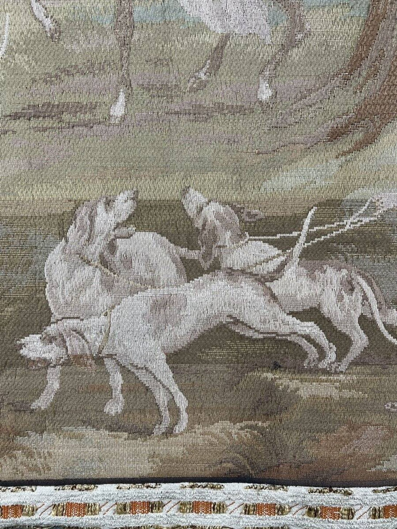 Tapisserie murale « Scène de chasse », style Louis XV, XXe siècle