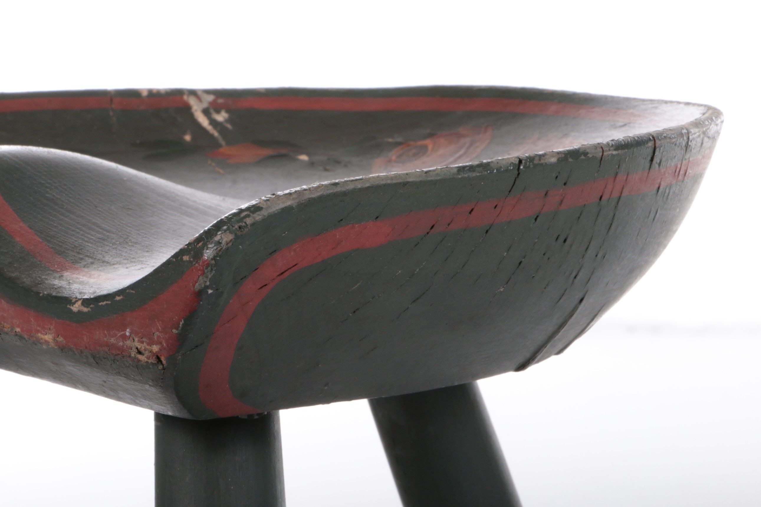 Vintage 1950s tripod stool by Mogens Lassen.