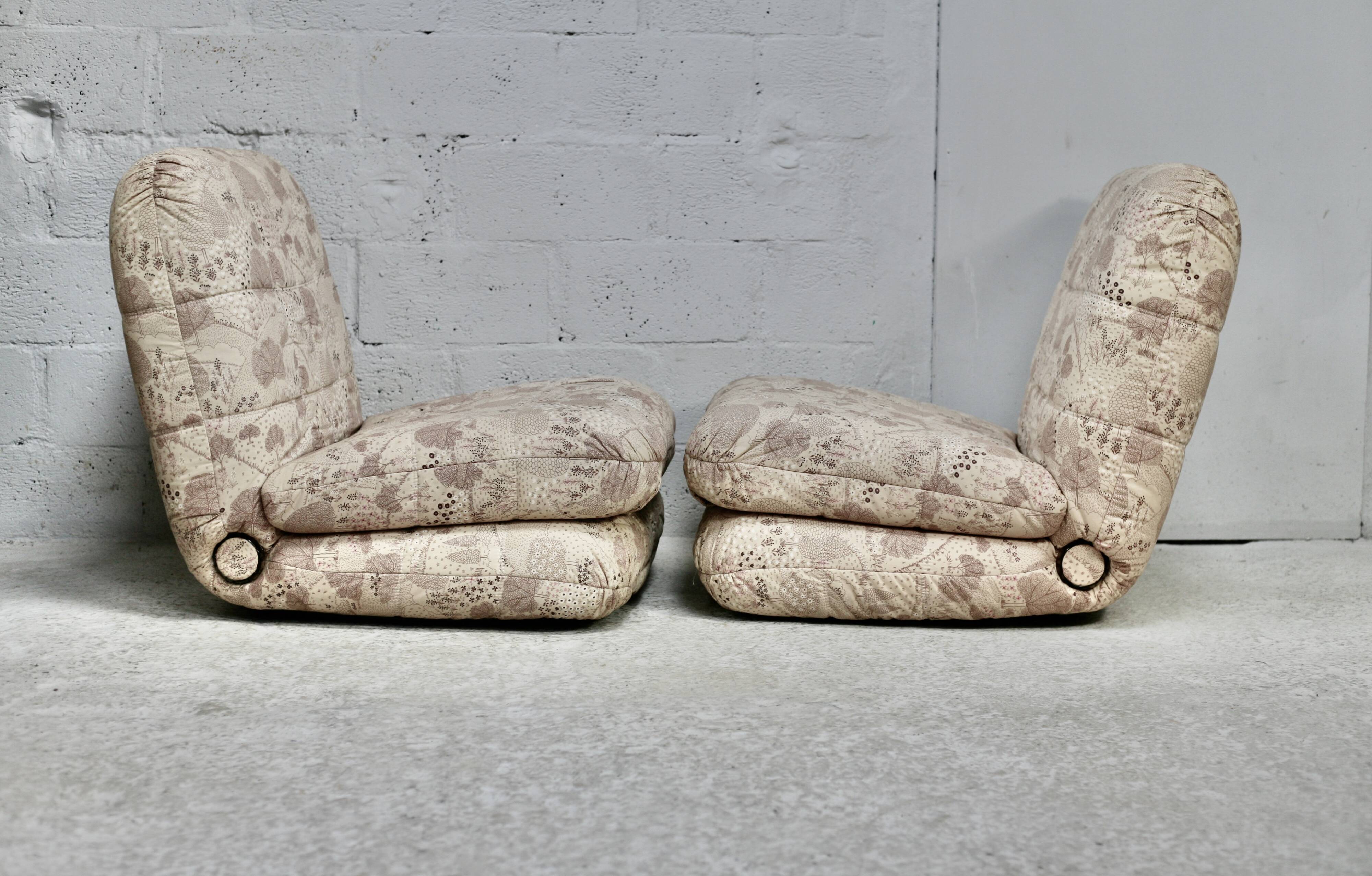Pair of reclining armchairs. circa 1970
