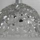Vintage pendant lamp with glass shade with bubble pattern, 1960s