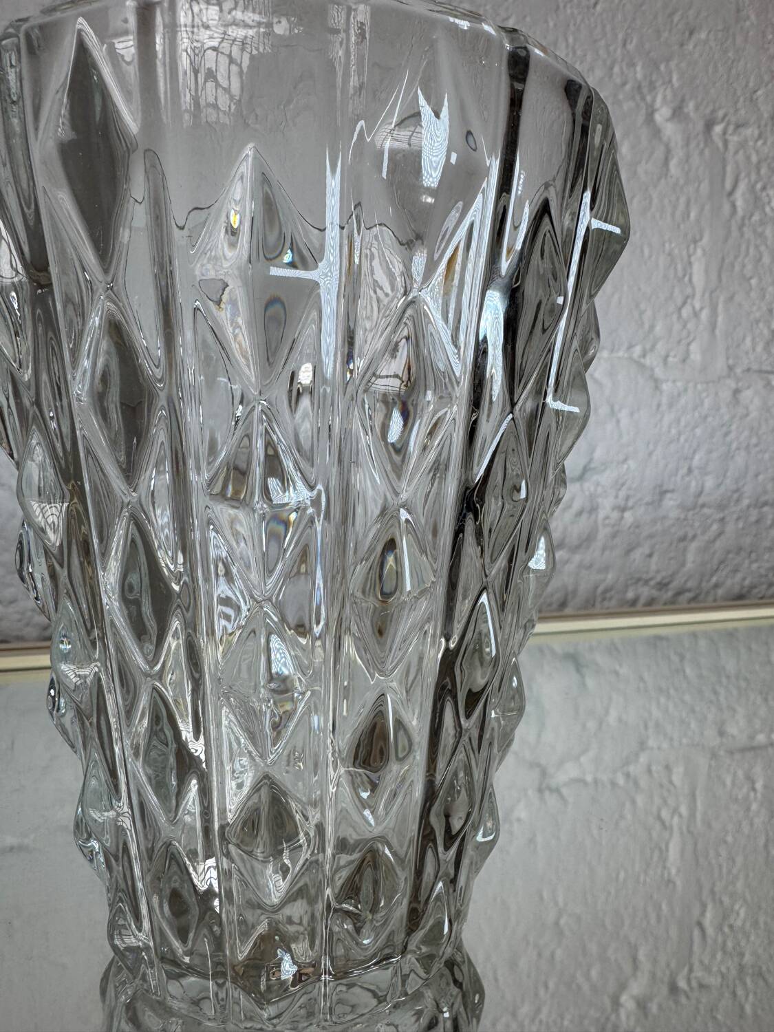 Vase verre de cristal vintage