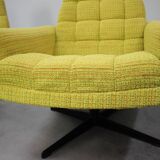 Mid-century Pair of Armchairs Stool by Morávek a Munzar, 1968s, czsk