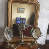 Old half-moon console
