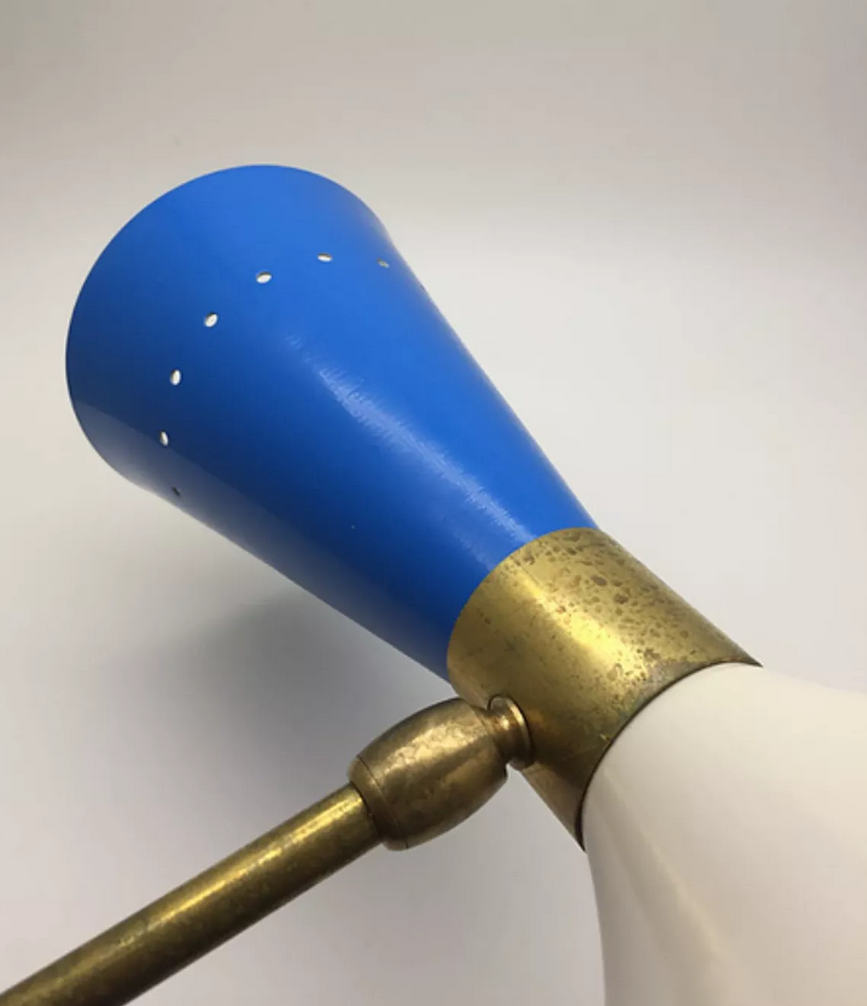 Applique moonlight blanc & bleue