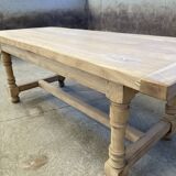 Large dining table monastery style raw natural oak