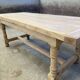 Large dining table monastery style raw natural oak