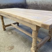 Large dining table monastery style raw natural oak