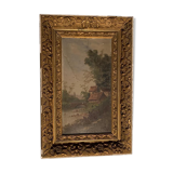 Oil on wood signed A Darnac