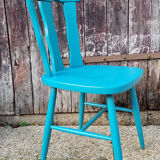 Pair of bistro chairs, Louisiana model, wooden, Baumann, 70s