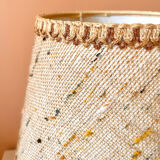 Lampe en bois pied boule