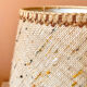 Lampe en bois pied boule