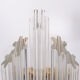 Crystal glass venini wall lamp, 1970s