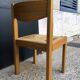 6 wooden and straw chairs from the 70s