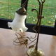 Reglable brass table lamp
