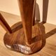 Vintage olive wood tabouret