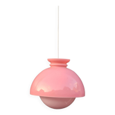 Opal glass pendant lamp from the 60s