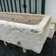 Natural stone trough with ring