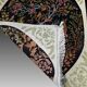 Oriental carpet TABRIZ Iran Wool and Silk: 95 x 75 cm - "Galerie Sardje"