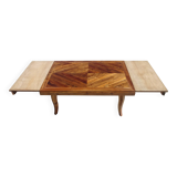 Walnut table with extensions, 6/10 people