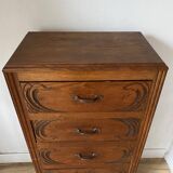 Art deco chest of drawers, 5 drawer chest