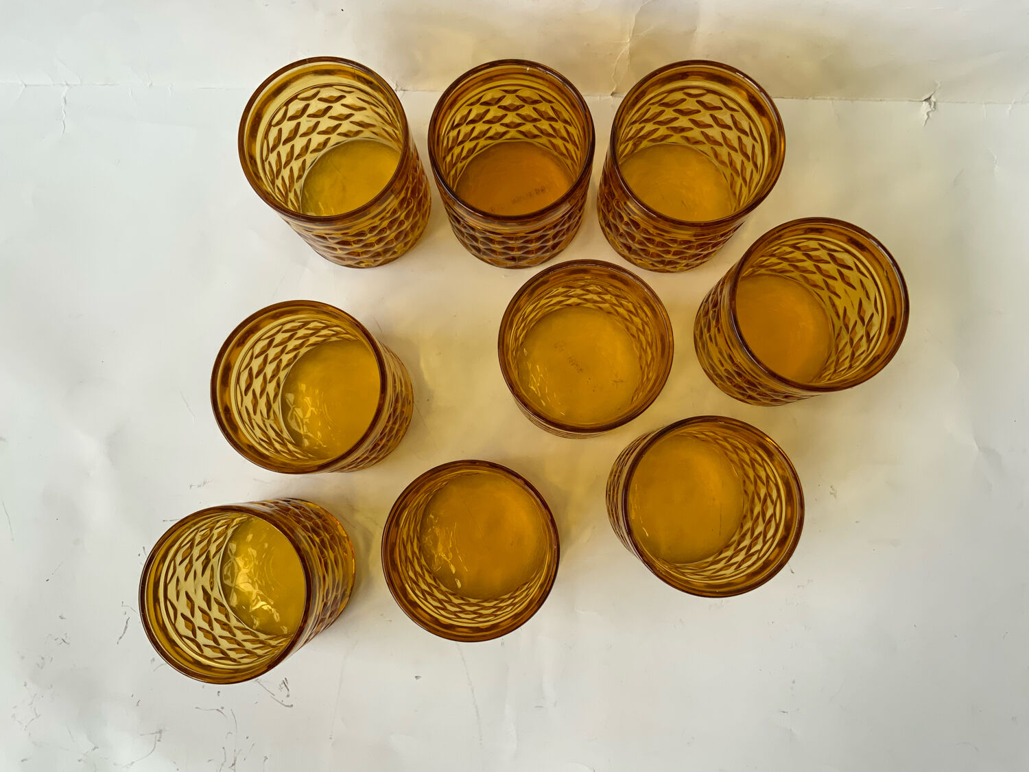 Vintage amber glasses