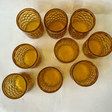 Vintage amber glasses